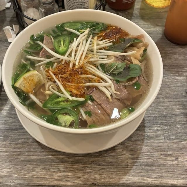 P2. Brisket, Flank, Fatty Brisket, and Soft Tendon Noodle Soup.