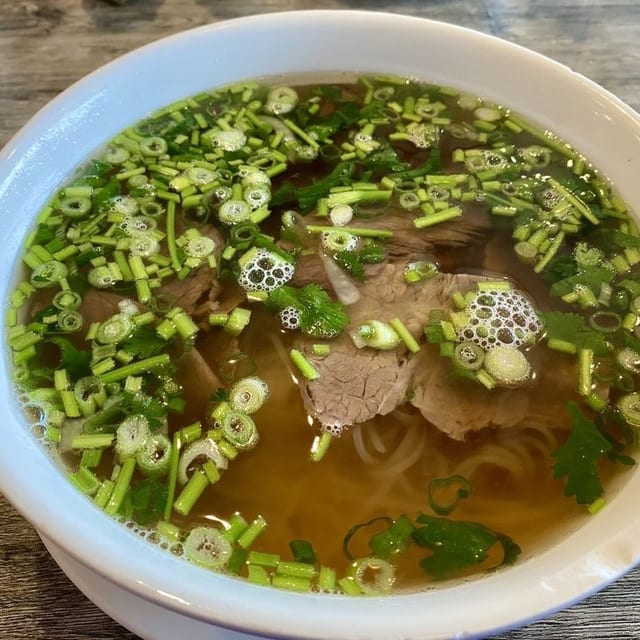 P11. Brisket and Crunchy Flank Noodle Soup.